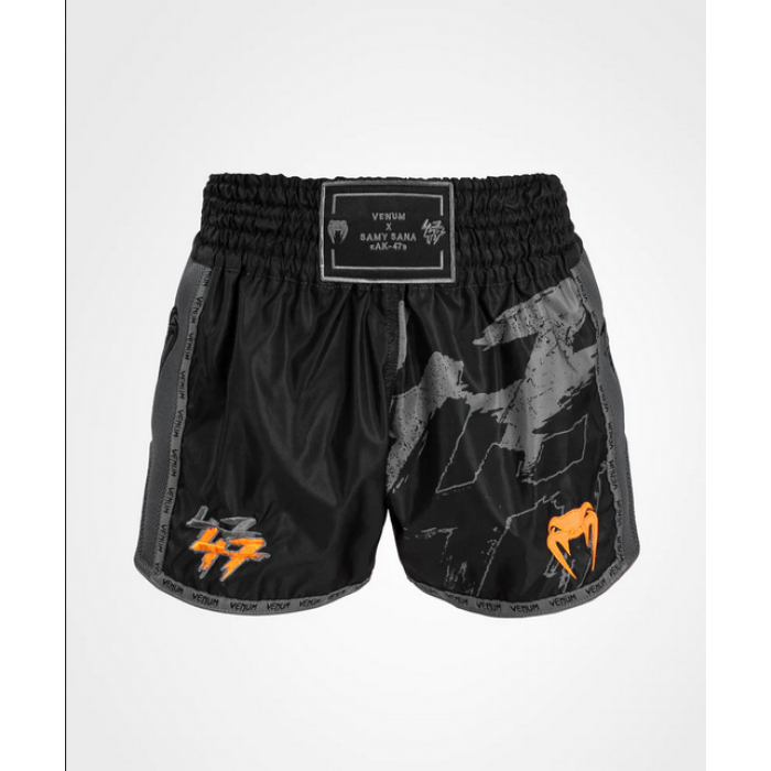 Муай Тай Шорти - Venum S47 Muay Thaï Short - Black/Orange​